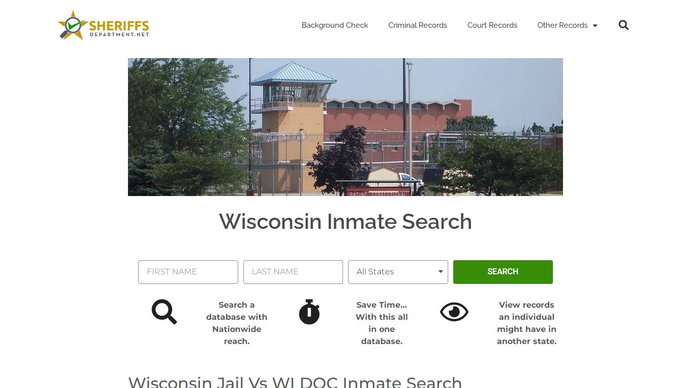 Wisconsin Inmate Search: Lookup WI DOC Prison and County ...